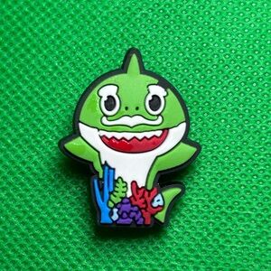 🌼 (5/$10 or 10/$15) NEW “Baby Shark” 🎀 Croc Charm Collection Green Grandpa Shark